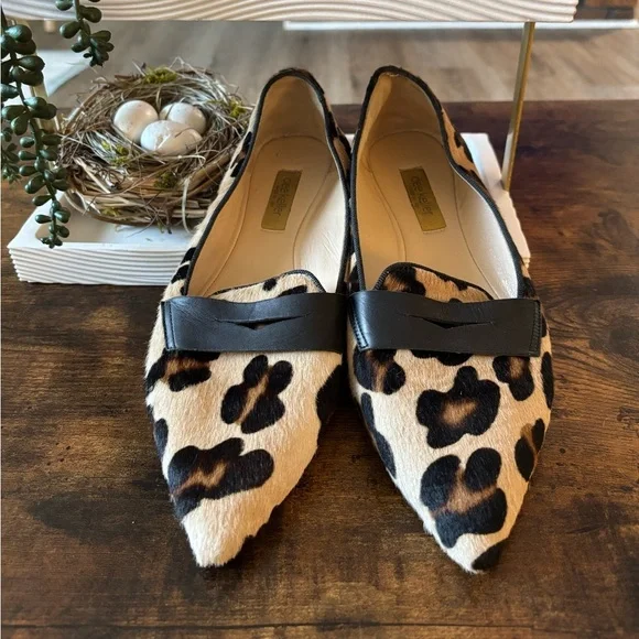 Women's Dee Keller Leopard Print Slip On Loafer Flats Size 38 (US 8) - Picture 8 of 10